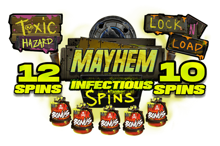 Infectious Spins: Mayhem Mode (12 or 10 spins) image